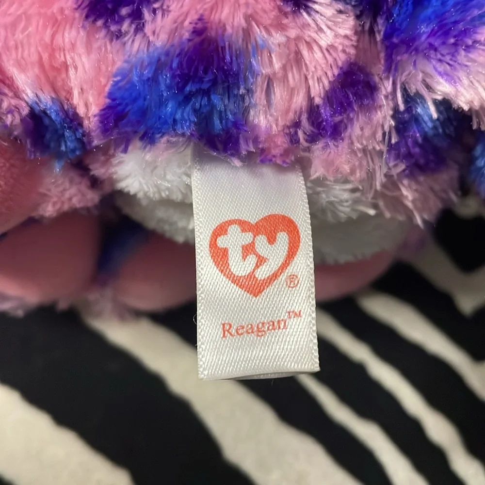 Ty Beanie Boos Buddy - Reagan The Leopard (Glitter Eyes) 9 inch Medium Plush - Picture 8 of 9